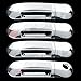A-PADS Compatible with(Just Overlay Stick on) 4 Chrome Door Handle Cover for 02-03 04 05 06 07 08 09 10 Ford Explorer/Explorer Sport TRAC 07-10/Lincoln Aviator 03-04 05 - W/O Passenger Key