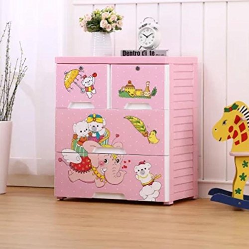 Thetickletoe Thickened Plastic Indian Elephant Cartoon Chest With