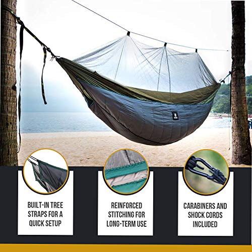 OneTigris Shield Cradle Doppel-Hängemattenunterdecke, 3 Jahreszeiten, Essential Hängematten-Ausrüstung – Bild 4