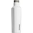 Corkcicle Classic Canteen Insulated Tumbler, Gloss White, 16 oz – Reusable Water Bottle Keeps Beverages Cold for 25 Hours & Hot 12 Hours – Cupholder Friendly Tumbler with Screw-On Cap