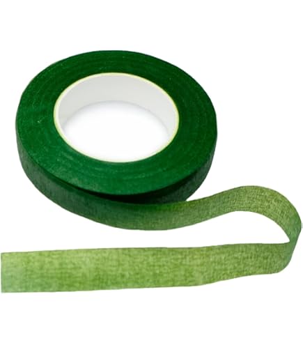 Ruban Vert FLORATAPE Pour Tiges Florales - 1/2 De Large X 90 Pieds (Auto-Étanche) - Lot De 12