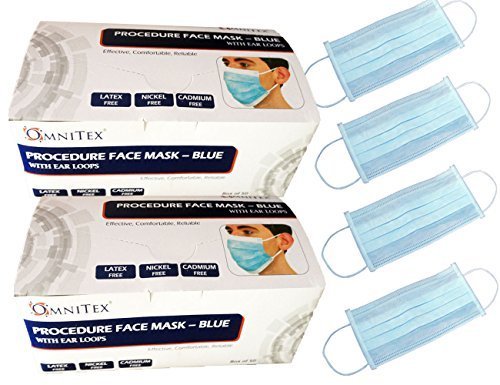 250x Omnitex 3ply Premium TypeII Disposable Surgical Face Mask with Ear Loops