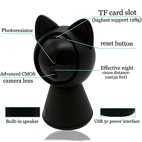 [2018 Upgrade]Wireless IP Camera 1080P HD Wifi 360° Surveillance Video Monitor for Home Security System Baby Nanny Pet Indoor with Night Vision Two-Way Call Motion Detection Alarm-Smartphone App Real - Thumbnail 2