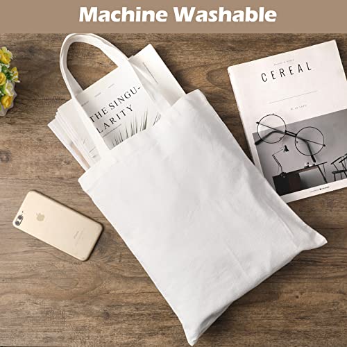 20 Pieces Sublimation Canvas Tote Bags Blank Tote Bags Screen