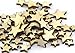 WINGONEER 200pcs Mixed Size Natural Wood Color Little Star Shaped Wooden Crafting Sewing Scarpbooking DIY Buttons