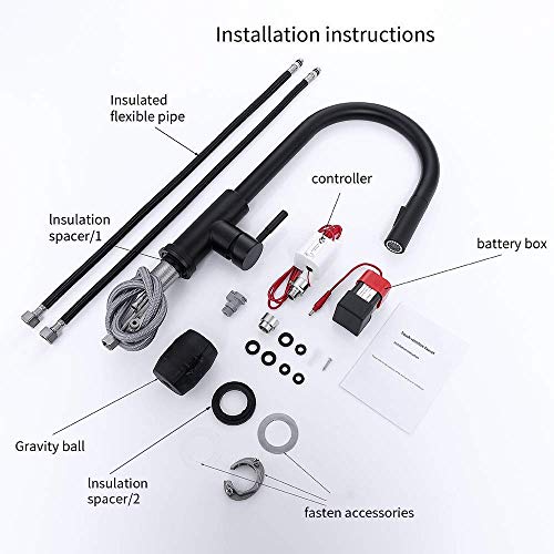 OWOFAN Touch On Kitchen Faucets with Pull Down Sprayer Smart Kitchen Sink Faucets with Deck