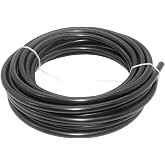 Beduan 4 mm OD Pneumatic Air Line Tubing Nylon Air Hose for Fluid Transfer or Air Brake System 32.8ft (Black)