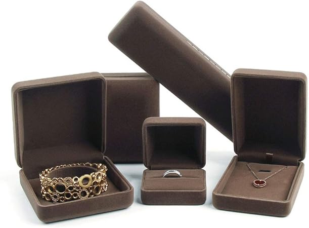 Titular de la joyería Caja de 5 paquetes de alto grado de hierro Caja de joyas