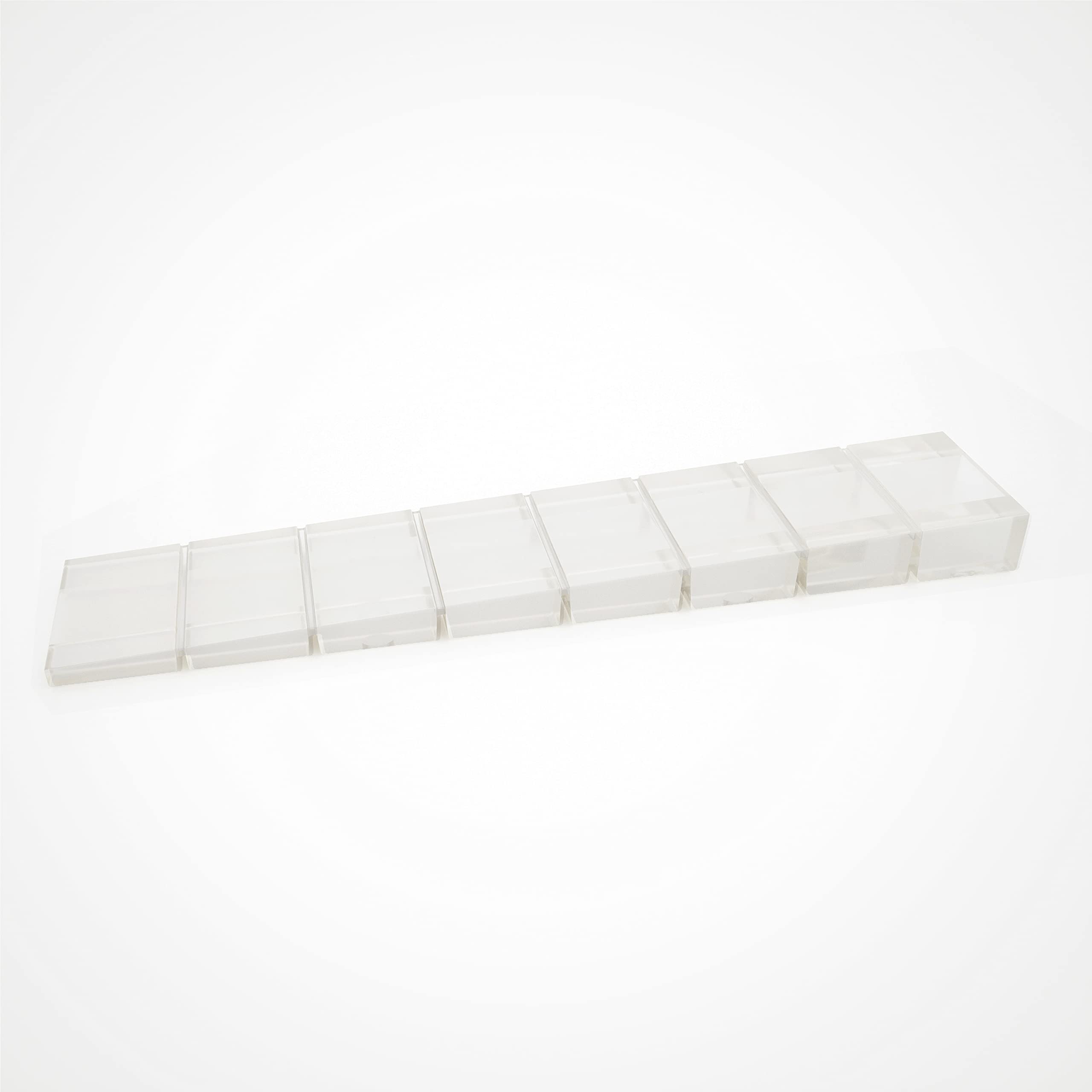 25 x Furniture Levelers/Alignment Shim Wedge | Custommizable Rated Break Point | Sossai® MKB-100 Wheel Chocks | Colour: Transparent