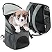 Becko Cat Dog Pet Carrier Mesh Pup Pack Soft-sided Outdoor Travel Backpack For Pet (Small)