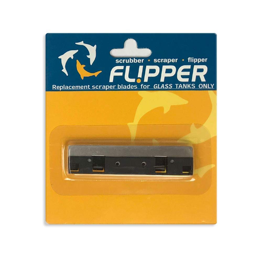 Flipper Aquarium Algae Magnet Cleaner Stainless Steel Replacement Blades (Double Pack)