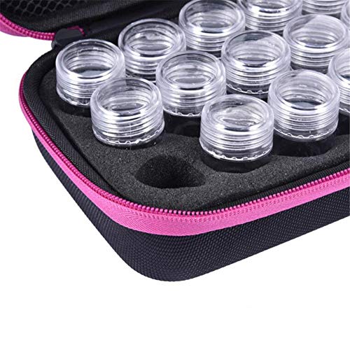 image for VAlink 15 Slots Embroidery Diamond Storage Box,Clear Medicine Painting
