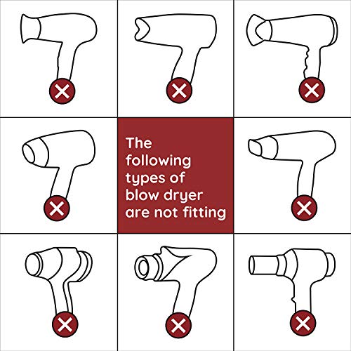 Comb Attachment for Hair Dryer, Segbeauty Black Blow Dryer Pik