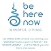 BE HERE NOW Set of 3 Boho Beaded Anxiety Bracelets for Women, Men, Kids | Braclets with Lapis Lazuli, Blue & White Howlites, Lavarock, Sandalwood. Gift Box. Gift Card + Extra Satin Bag