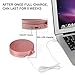 Magicfly Travel Mirror Lighted Magnifying, 10X/ 5X/ 1X Handheld Lighted Mirror, USB Rechargeable Travel Makeup Mirror, Daylight LED Compact Led Mirror Folding Mirror for Traveling, Rose Gold