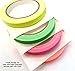 Glow Party UV Blacklight Reactive 200 ft. Total - Great Value - Fluorescent Neon Tape 1/2 in x 50 ft - (4 Pack - Pink, Green, Yellow, Orange - Matte Finish)