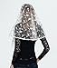 Leimandy Orthodox Veil Embroidered Head Covering Catholic Chapel Mantilla veil V48 (light color)