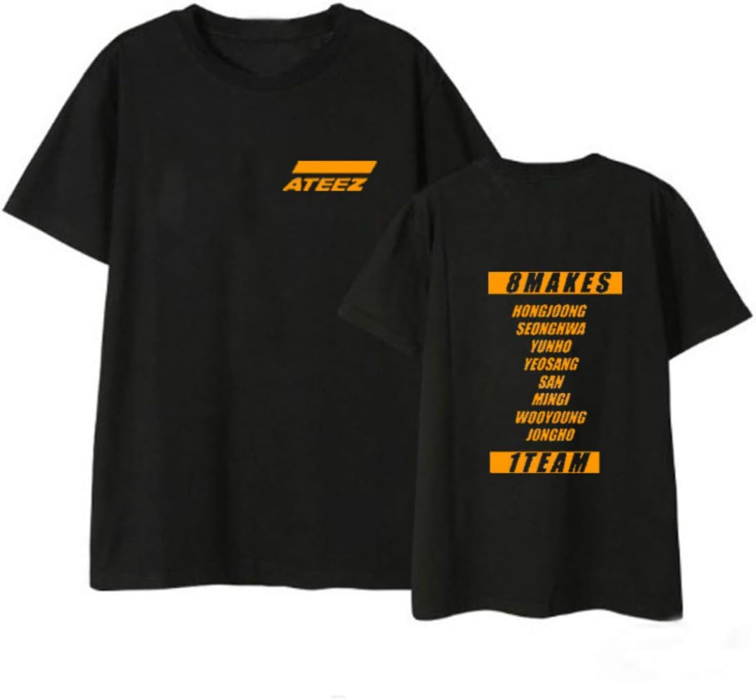 Forever Younger ATEEZ A Teenager Z Harajuku T Shirt Women Casual Letter Print T-Shirt Short Sleeve O-Neck Tops Hongjoong Seonghwa Yunho Yeosang San Mingi Wooyoung Jongho