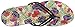 crocs Women's Isabella Graphic W Flip Flop, Black/Floral, 8 M US