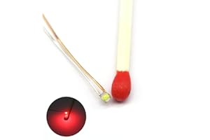 Bowerful 25pcs Pre-soldered Micro Litz Wired Leads Red SMD Led 0603 + Muti-Resistor New