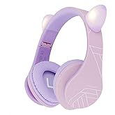 PowerLocus Kids Headphones Over-Ear, Bluetooth Wireless Headphones for Kids,with Microphone, Safe 85DB Volume Limited, Foldable with Carry Case, Audio Cable, Micro SD mode for Online Classes,PC,Phones