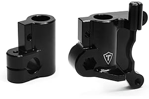 TREAL Losi Promoto MX Aluminum 7075 Fork Lug Set CNC Billet Machined Upgrades LOS264006(Black)