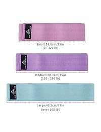 3 bandas de resistencia SKL para la cadera   Piernas y botones para ejercicios de ejercicios con círculo   Activa glúteos y muslos, diseño suave y antideslizante con correa de yoga y bolsa de transporte