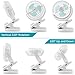 OPOLAR Clip Fan, 5200mAh Battery Operated USB Fan, Power Bank Function, Strong Grip, Clip and Desk Fan 2 in 1, Perfect Personal Rechargeable Fan for Baby Stroller, Crib, Treadmill, Camping, Outdoor