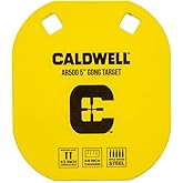 Caldwell High Caliber AR500 Steel Targets 3/8 Inch Thickness, Rifle Rated for Precision Shooting and Target Practice with Han