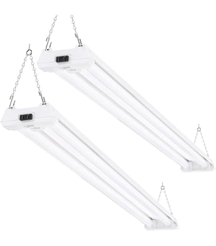 Sunco Motion Sensor 4ft LED Shop Light, Garage Lights