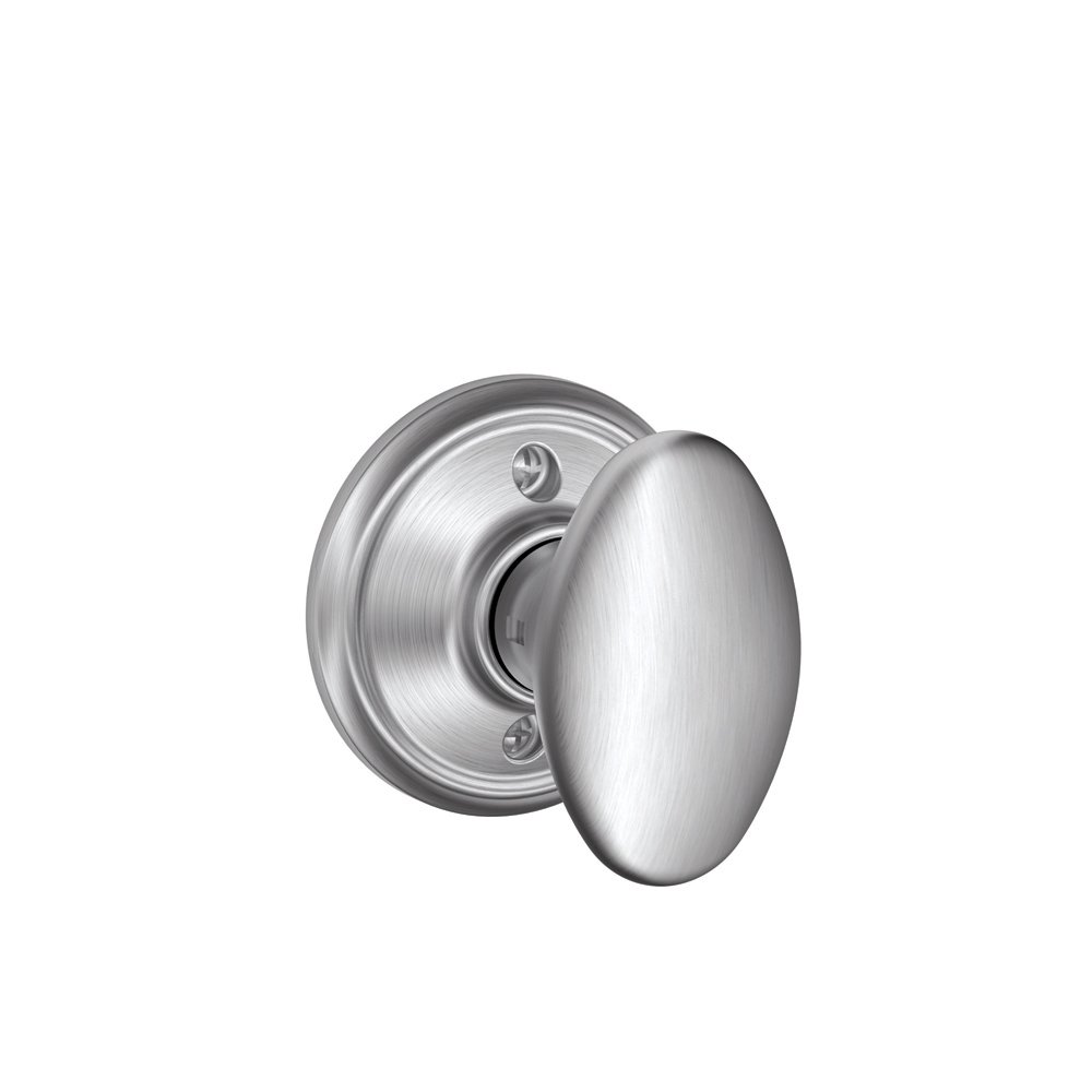 SCHLAGE Siena Knob Non-Turning Lock, Satin Chrome (F170 SIE 626)