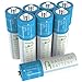 8 Baseline Battery 600mAh 14500 3.2v LiFePO4 Lithium Phosphate AA Size Rechargeable Batteries Solar Garden Light