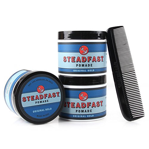 Steadfast 3-Pack of Pomades + Comb Set for Men!