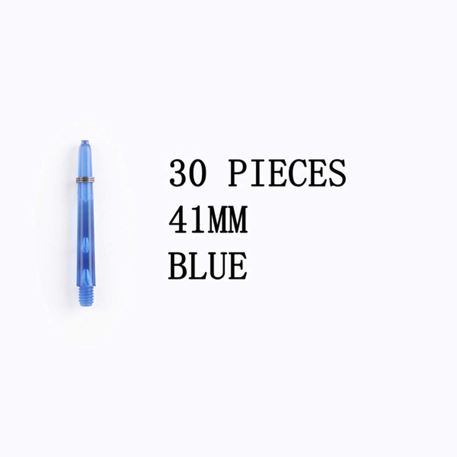 Dart Accessory 30 Pieces 35mm/41mm /48mm PC Dart Shafts for Steel Soft Dart,41mm Blue