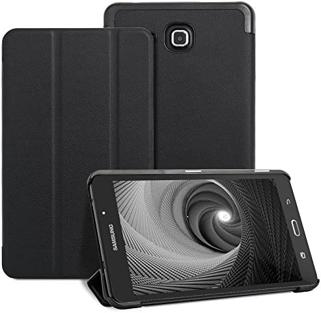 Samsung Galaxy Tab A 7.0 Case - Leafbook Samsung Galaxy Tab A Case Ultra PU Leather Stand Cover Case for Tab A 7.0 Inch Tablet 2016 Release / SM-T280 / SM-T285, Black