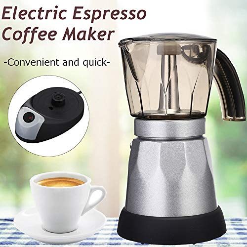 TRS Tragbare elektrische Kaffeemaschine Espresso italienischen Mokka-Maschine Espressokocher Elektro Moka Pot (Color… – Bild 7