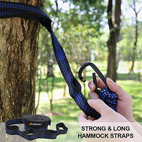 Camping Hammock with Mosquito Net, Lightweight Nylon Double Hammock, Portable Parachute Hammock for Backpacking, Travel, Beach, Backyard, Hiking - 2 Carabiners and Tree Straps(Green,78''W x 118''L)