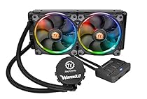 Thermaltake WATER 3.0 Dual Riing RGB High Static Pressure Fans 240 AIO Water Cooling System CPU Cooler CL-W107-PL12SW-A