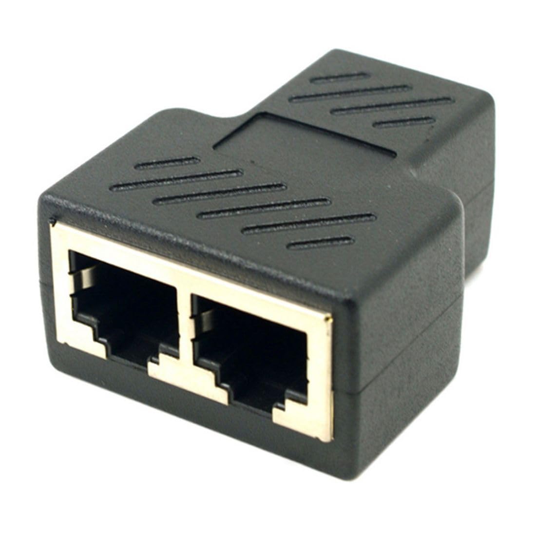 CY STP UTP Cat6 RJ45 8P8C Plug To Dual RJ45 Splitter Network Ethernet Patch Cord Adapter