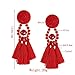 Misaky Fashion Tassel Chandeliers Drop Earrings (Yellow)