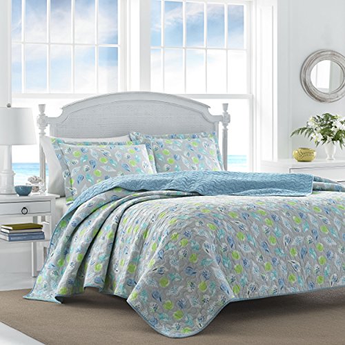 Laura Ashley At the Seashore Quilt Set, King, Pastel Blue - Thumbnail 2