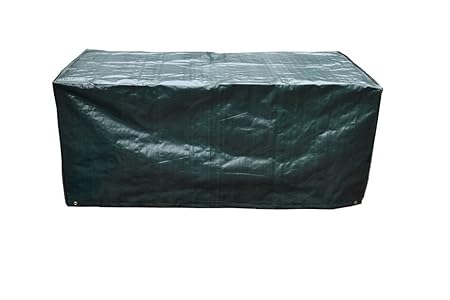 PATIO PLUS Schutzhülle für Rechteckigen Gartentisch, Wetterfeste Anti-UV-Terrasse Abdeckung, Wasserdicht Atmungsaktive Polyes