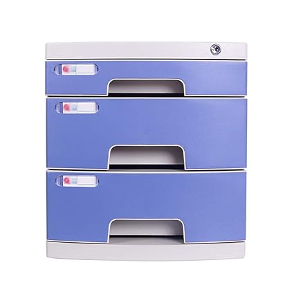 Wanli666 Desktop File Cabinet Lockable Data Office Storage Drawer