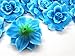 (24) Silk Blue Diamond Roses Flower Head - 1.75