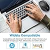 TECKNET 2.4G Classic Wireless Mouse for Laptop, 3200 DPI Optical Computer Mouse with 6 Adjustable Levels, 30 Months Long…