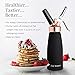 Professional Whipped Cream Dispenser - 1 Pint with 3 Nozzle Caps, Aluminum, Black and Rose Gold | Fresh, Homemade Whip Cream Maker Syphon | In Home Use for Bakers, Baristas