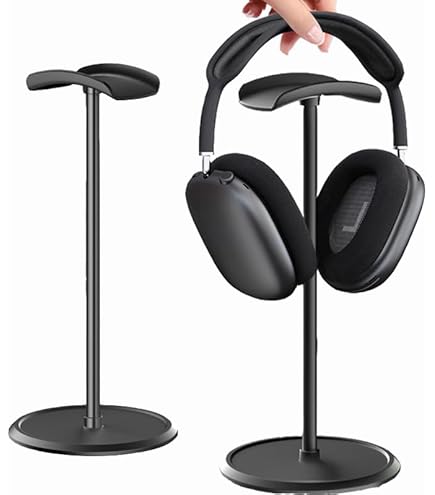 thumbnail image 2 of Headphones Stand Universal Headphone Stand Wood Headset Holder Hanger Wall-mounted Headphone Hook Hangers Wood 2 of 9