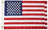 12" x 18" Nylon US Flag w/ Embroider Stars