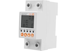 OELFFOW WiFi Circuit Breaker Smart Miniature Circuit Breaker - Single Phase AC85-300V 63A, Din Rail Mount, for Leakage, Over/Under Voltage and Over Current Protection (Top Input, Bottom Output)