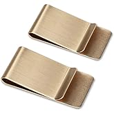 WAFJAMF Small Men's Slim Money Clip Stainless Steel Credit Business Card Holder Pocket Cash Wallet